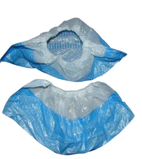 Бахіли поліетиленові 6 г, (двокольорові) з подвійним дном (50 пар.)